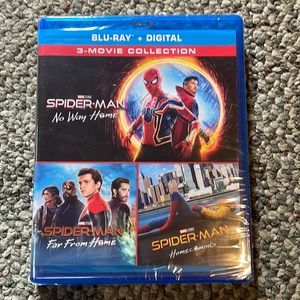 Spider-Man 3 movie Blu-ray collection new:No Way Home, Far From Home, Homecoming